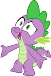 Size: 732x1092 | Tagged: safe, artist:psychicwalnut, spike, dragon, g4, inspiration manifestation, season 4, claws, male, simple background, solo, transparent background