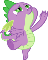 Size: 4711x5910 | Tagged: safe, artist:memnoch, spike, dragon, best gift ever, g4, claws, male, simple background, solo, transparent background, vector, winged spike, wings