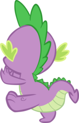 Size: 3871x6011 | Tagged: safe, artist:memnoch, spike, dragon, g4, molt down, male, simple background, solo, transparent background, vector