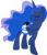 Size: 4000x4618 | Tagged: safe, artist:jeatz-axl, edit, edited edit, editor:slayerbvc, vector edit, princess luna, alicorn, pony, g4, princess twilight sparkle (episode), accessory-less edit, bare hooves, female, mare, missing accessory, raised hoof, saddle bag, simple background, solo, transparent background, unamused, vector