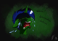 Size: 1024x715 | Tagged: safe, artist:lupiarts, oc, oc:lupi, pony, unicorn, crying, male, stallion