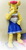Size: 527x1000 | Tagged: safe, artist:pixie panda plush, artist:redness, apple bloom, anthro, g4, anthro plushie, bed, cheerleader, cheerleader outfit, clothes, costume, dress, irl, life size, outfit, photo, plushie