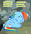 Size: 550x602 | Tagged: safe, edit, edited screencap, screencap, rainbow dash, derpibooru, g4, may the best pet win, abuse, crying, meta, tags