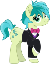 Size: 1166x1500 | Tagged: safe, artist:cloudy glow, sandbar, earth pony, pony, g4, season 9, bowtie, clothes, cutie mark, formal wear, handsome, male, simple background, solo, stallion, suit, transparent background, vector