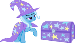 Size: 900x525 | Tagged: safe, artist:smhungary, trixie, pony, g4, chest, pixel art