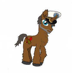 Size: 1377x1412 | Tagged: safe, artist:danksailor, oc, oc only, oc:drunken sailor, pony, art, chest fluff, fluffy, sailor, solo