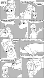 Size: 6163x10938 | Tagged: safe, artist:cactuscowboydan, oc, oc:heartstrong flare, oc:king calm merriment, oc:king speedy hooves, oc:tommy the human, alicorn, clydesdale, human, pony, comic:fusing the fusions, comic:the bastion of canterlot, alicorn oc, argument, butt, canterlot, canterlot castle, cape, clothes, comic, commissioner:bigonionbean, conductor hat, confusion, cutie mark, daaaaaaaaaaaw, dialogue, fat ass, father and son, flank, fusion, fusion:big macintosh, fusion:caboose, fusion:cheese sandwich, fusion:donut joe, fusion:fancypants, fusion:flash sentry, fusion:promontory, fusion:shining armor, fusion:silver zoom, fusion:soarin', fusion:sunburst, fusion:trouble shoes, glasses, goggles, gymnasium, handshake, hat, hug, human oc, magic, male, nuzzling, plot, potion, pushing, ruffled hair, shocked expression, sketch, spread wings, stallion, the ass was fat, uncle and nephew, uniform, wings, wonderbolts, wonderbolts uniform, writer:bigonionbean