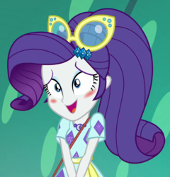 Size: 1035x1078 | Tagged: safe, screencap, rarity, equestria girls, equestria girls specials, g4, my little pony equestria girls: better together, my little pony equestria girls: spring breakdown, blushing, cropped, cute, female, raribetes, solo