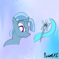 Size: 2048x2048 | Tagged: safe, artist:deviantxs, derpibooru exclusive, trixie, pony, g4, cutie mark, female, high res, looking at you, procreate app, solo