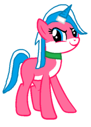 Size: 361x502 | Tagged: safe, artist:baby-foxy-the-fox, artist:firepony-bases, pony, g4, base used, gift art, lego, ponified, simple background, solo, the lego movie, transparent background, unikitty