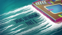 Size: 1920x1080 | Tagged: safe, screencap, equestria girls, equestria girls specials, g4, my little pony equestria girls: better together, my little pony equestria girls: spring breakdown, cruise ship, title card, water