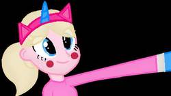Size: 430x243 | Tagged: safe, artist:ppgandkpfgirl2003, equestria girls, g4, black background, equestria girls-ified, female, lego, simple background, solo, the lego movie, unikitty