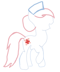 Size: 330x396 | Tagged: safe, nurse redheart, earth pony, pony, g4, female, solo, trace