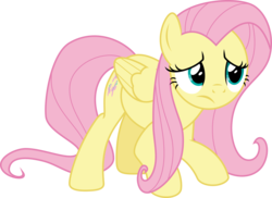 Size: 4737x3445 | Tagged: safe, artist:sinkbon, fluttershy, pony, g4, the beginning of the end, female, simple background, solo, transparent background, vector