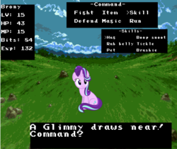 Size: 894x750 | Tagged: safe, starlight glimmer, pony, unicorn, g4, dragon quest (game), dragon warrior, glimmy, rpg, text