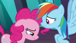 Size: 1920x1080 | Tagged: safe, screencap, pinkie pie, rainbow dash, pony, g4, the beginning of the end