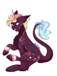 Size: 768x1024 | Tagged: safe, artist:akiiichaos, oc, oc only, oc:saturn, pony, unicorn, female, mare, simple background, solo, transparent background