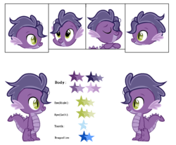 Size: 1376x1140 | Tagged: safe, artist:diamond-chiva, oc, oc only, oc:shalev, dragon, male, parent:spike, parents:canon x oc, reference sheet, simple background, solo, transparent background