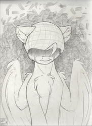 Size: 2186x3000 | Tagged: safe, artist:airfly-pony, oc, oc only, oc:wing hurricane, pony, rcf community, high res, lineart, sketch, solo, traditional art