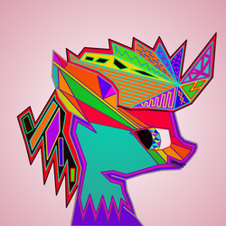 Size: 2271x2271 | Tagged: safe, artist:keshakadens, pony, abstract, abstract art, bust, high res, modern art, simple background, solo