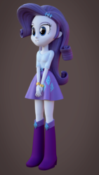 Size: 1080x1920 | Tagged: safe, artist:creatorofpony, artist:rjrgmc28, rarity, equestria girls, g4, 3d, blender, boots, female, high heel boots, shoes, solo