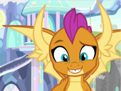 Size: 1231x932 | Tagged: safe, screencap, smolder, dragon, g4, uprooted, cropped, cute, dragoness, fangs, female, hnnng, smolderbetes, solo, treehouse of harmony