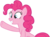 Size: 6103x4543 | Tagged: safe, artist:andoanimalia, pinkie pie, earth pony, pony, g4, absurd resolution, female, grin, mare, simple background, smiling, solo, transparent background, vector, waving