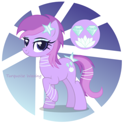 Size: 2944x2936 | Tagged: safe, artist:razorbladetheunicron, amethyst star, lotus blossom, sparkler, oc, oc only, earth pony, pony, lateverse, g4, alternate universe, base used, bracelet, cutie mark, eyeshadow, female, fusion, high res, jewelry, makeup, mare, necklace, simple background, solo, transparent background