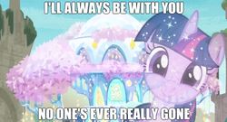 Size: 1654x893 | Tagged: safe, edit, edited screencap, screencap, tree of harmony, g4, uprooted, caption, image macro, meme, smiling, spoilers for another series, star wars, star wars: the rise of skywalker, text, treehouse of harmony, treelight sparkle
