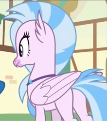 Size: 624x709 | Tagged: safe, screencap, silverstream, classical hippogriff, hippogriff, g4, uprooted, butt, cropped, female, plot, solo, streambutt