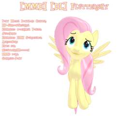 Size: 1740x1680 | Tagged: safe, artist:equmoria, fluttershy, pony, g4, .zip file at source, 3d, 3d model, downloadable, female, mmd, simple background, solo, transparent background