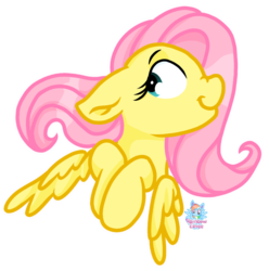 Size: 912x918 | Tagged: safe, artist:rainbow eevee, fluttershy, pegasus, pony, g4, cute, female, floppy ears, shyabetes, simple background, smiling, solo, transparent background, wings