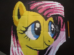 Size: 5152x3864 | Tagged: safe, fluttershy, pony, g4, 8-bit, pixel art, pixelated