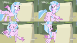 Size: 3840x2160 | Tagged: safe, edit, edited screencap, screencap, silverstream, classical hippogriff, hippogriff, g4, uprooted, comic, despicable me, female, gru's plan, high res, mare, meme, meme template, silverstream's plan, solo, template