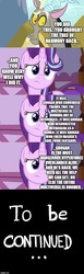 Size: 500x1620 | Tagged: safe, edit, edited screencap, screencap, discord, grogar, starlight glimmer, tree of harmony, pony, unicorn, comic:the epilogue, g4, the beginning of the end, uprooted, atop the fourth wall, avengers: endgame, comic, ducktales, fanfic art, magica de spell, mechakara, screencap comic, thanos, to be continued