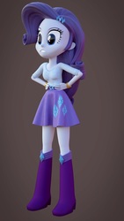 Size: 1080x1920 | Tagged: safe, artist:creatorofpony, artist:rjrgmc28, rarity, equestria girls, g4, 3d, blender, boots, clothes, female, shoes, skirt, solo