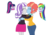 Size: 2500x1772 | Tagged: safe, artist:ktd1993, rainbow dash, sci-twi, twilight sparkle, twilight velvet, windy whistles, equestria girls, g4, female, infidelity, kiss on the lips, kissing, lesbian, mother and child, mother and daughter, ship:velvetwhistles, shipping