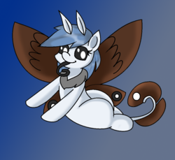 Size: 968x888 | Tagged: safe, artist:pencil bolt, oc, oc only, oc:soffies, moth, mothpony, original species, pony, female, looking at you, solo