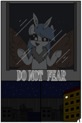 Size: 744x1116 | Tagged: safe, artist:pencil bolt, oc, oc:soffies, mothpony, original species, pony, comic:do not fear, comic, female, looking at you, smiling, solo