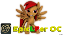 Size: 1600x900 | Tagged: safe, artist:epiclper, oc, oc only, oc:epiclper, pony, 3d, 3d model, downloadable, simple background, solo, source filmmaker, source filmmaker resource, transparent background