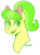 Size: 370x500 | Tagged: safe, artist:soulnik, chickadee, ms. peachbottom, pony, g4, bust, colored pupils, cute, ear fluff, eyebrows, eyebrows visible through hair, female, open mouth, peachabetes, portrait, solo