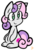 Size: 782x1136 | Tagged: safe, artist:zutcha, sweetie belle, pony, unicorn, g4, cute, diasweetes, female, filly, no pupils, signature, simple background, solo, transparent background