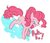 Size: 1096x932 | Tagged: safe, artist:nota_mano, pinkie pie, earth pony, pony, g4, blushing, female, mare, simple background, smiling, solo, white background