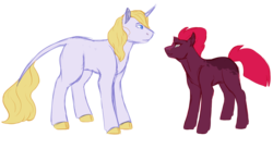 Size: 1280x699 | Tagged: safe, artist:minsona, fizzlepop berrytwist, prince blueblood, tempest shadow, pony, g4, berryblood, crack shipping, female, male, shipping, simple background, straight, transparent background