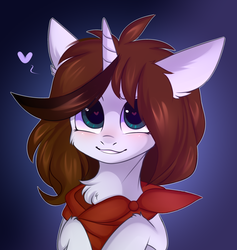 Size: 2828x2984 | Tagged: safe, artist:pesty_skillengton, oc, oc only, pony, unicorn, bust, cute, heart, heart eyes, high res, looking at you, portrait, solo, wingding eyes