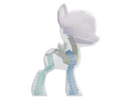 Size: 1280x1024 | Tagged: safe, artist:clawed-nyasu, oc, oc only, unnamed oc, pony, 3d, 3d model, anatomy, bone, female, filly, simple background, skeleton, solo, transparent background