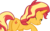 Size: 6985x4392 | Tagged: safe, artist:andoanimalia, sunset shimmer, pony, unicorn, equestria girls, equestria girls series, g4, spring breakdown, spoiler:eqg series (season 2), absurd resolution, butt, cute, eyes closed, female, mare, nuzzling, plot, shimmerbetes, simple background, smiling, solo, transparent background, vector