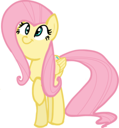Size: 569x608 | Tagged: safe, artist:nintendoes, fluttershy, pegasus, pony, g4, cute, female, shyabetes, simple background, solo, transparent background