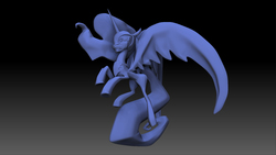 Size: 1920x1080 | Tagged: safe, artist:rariedash, nightmare moon, pony, g4, 3d, 3d model, 3ds max, female, solo, zbrush