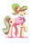 Size: 1280x1867 | Tagged: safe, artist:penny-wren, chickadee, ms. peachbottom, earth pony, pony, g4, clothes, female, mare, necktie, shirt, simple background, solo